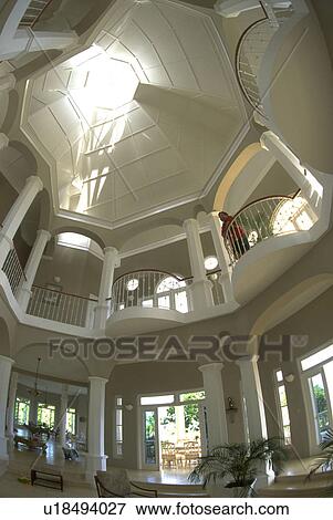 upstairs, marble, atrium, soaring, entrance, white View Large Photo Image Stock Photo - upstairs, marble, atrium, soaring, entrance, white. Fotosearch