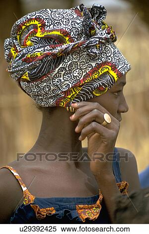 Stock Photography - wears, woman, africa, senegal, female, young. Fotosearch
