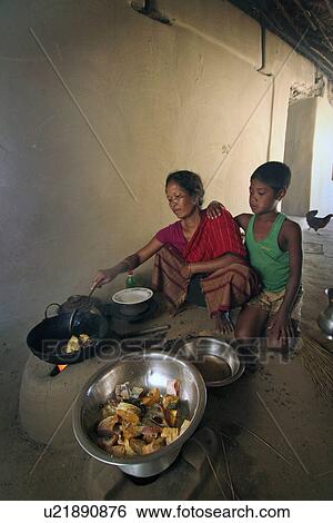 Stock Photograph - women, food, fish, person, people, woman. Fotosearch
