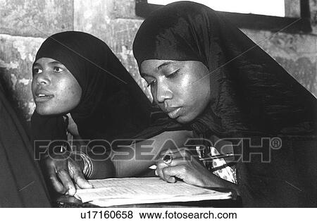 Stock Photo - women, people, book, school, person, background. Fotosearch