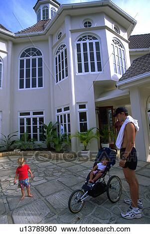Stock Image - young, boy, baby, father, handsome. Fotosearch
