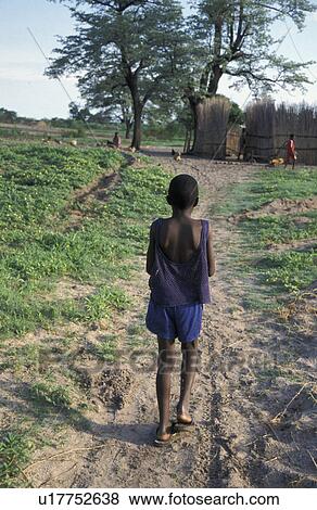 Stock Photo - zambia, border, home, school, person, people. Fotosearch