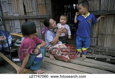 Stock Image - 9387, people, children, person, house, family. Fotosearch
