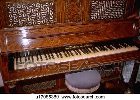 Stock Photo - account, old, jamaica, piano, antique, closeup. Fotosearch