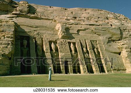 Stock Photography - africa, hathor, egypt, simbel, abu, temple. Fotosearch