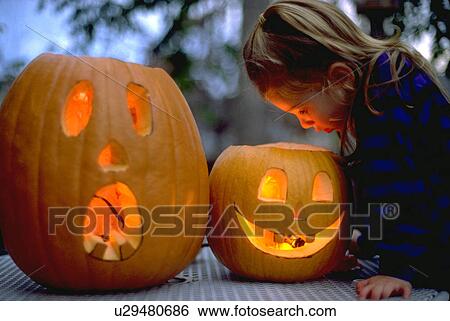 alexandria, girl, holiday, halloween, jackolantern, young View Large Photo Image Stock Photograph - alexandria, girl, holiday, halloween, jackolantern, young. Fotosearch