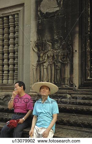angkor, person, visiting, tourists, cambodia, people View Large Photo Image Stock Image - angkor, person, visiting, tourists, cambodia, people. Fotosearch