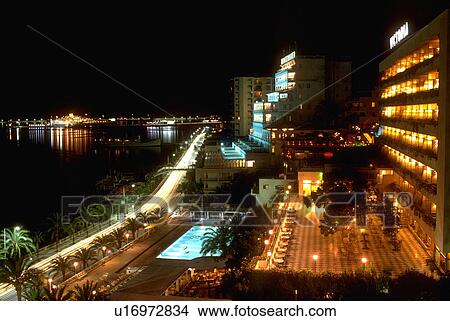 area, view, spain, majorca, palma, night View Large Photo Image Picture - area, view, spain, majorca, palma, night. Fotosearch