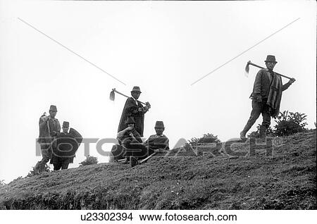 Picture - black, farmers, framing, white, 397. Fotosearch