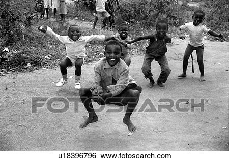 Stock Photograph - black, sport, 718, children, person, people. Fotosearch