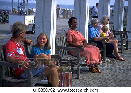 boardwalk, generations, together, sit, people, mixed View Large Photo Image Stock Image - boardwalk, generations, together, sit, people, mixed. Fotosearch