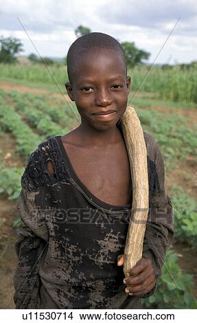 Picture - bongo, person, boy, ghana, 7654, people. Fotosearch