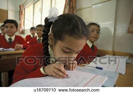 Stock Image - book, people, school, person, girl, background. Fotosearch