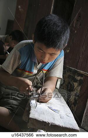 Stock Photograph - boy, child, kid, art, person, people. Fotosearch