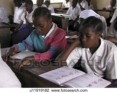 Stock Image - boys, people, book, school, person, background. Fotosearch