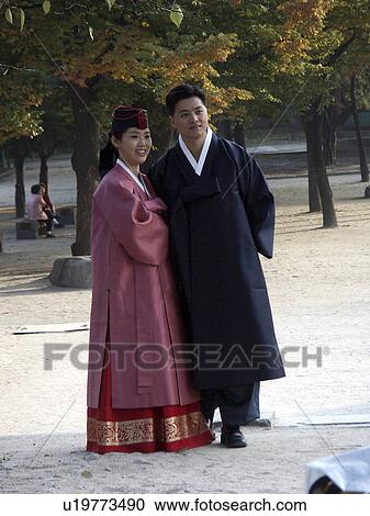 Stock Image - bride, people, korea, birthday, person, party. Fotosearch