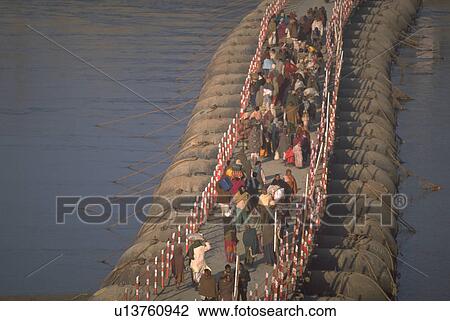 bridge, indian, pontoon, winding, peasants, party View Large Photo Image Stock Image - bridge, indian, pontoon, winding, peasants, party. Fotosearch