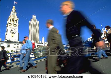 building, people, ferry, embarcadero, walking, business View Large Photo Image Stock Image - building, people, ferry, embarcadero, walking, business. Fotosearch
