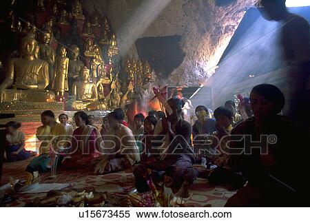 burma, people, temple, caves, pindaya, party View Large Photo Image Stock Photography - burma, people, temple, caves, pindaya, party. Fotosearch