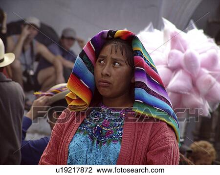 Stock Image - chichicastenango, people, mayan, guatemala, person, woman. Fotosearch