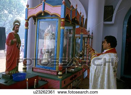 Stock Image - christian, person, religion, india, 5393, people. Fotosearch