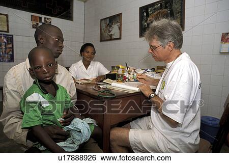 Stock Photograph - clinic, person, camille, saint, benin, people. Fotosearch