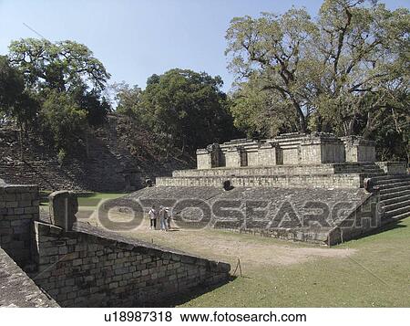 Stock Photo - copan, person, court, ball, honduras, people. Fotosearch