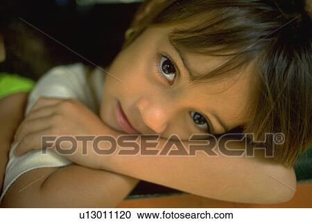 cute, photograph, head, resting, girl View Large Photo Image Stock Image - cute, photograph, head, resting, girl. Fotosearch