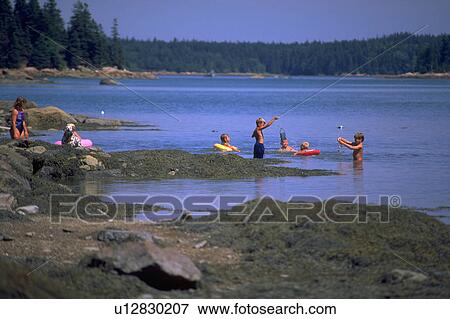Stock Photo - dalmatian, kids, lifesavers, colorful, play, children. Fotosearch