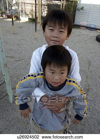 Stock Image - day, person, japan, boys, children, people. Fotosearch