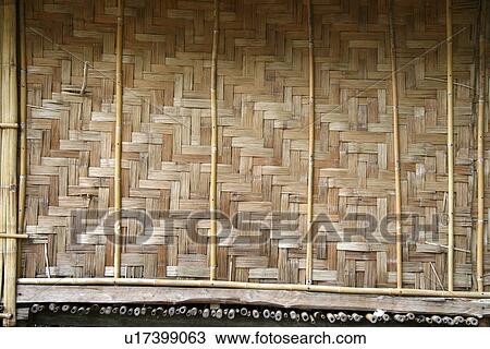 Stock Image - detail, house, thailand, nature, pattern, background. Fotosearch