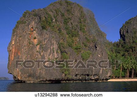Stock Photo - edge, jagged, waters, formation, rock, towering. Fotosearch