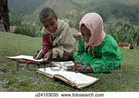 ethiopia, people, book, children, person, background View Large Photo Image Stock Photography - ethiopia, people, book, children, person, background. Fotosearch