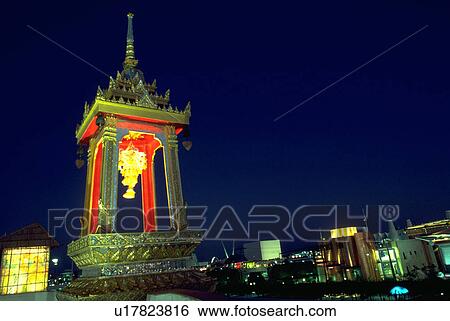 Stock Photograph - exotic, asia, temple, archway, southeast, thailand. Fotosearch