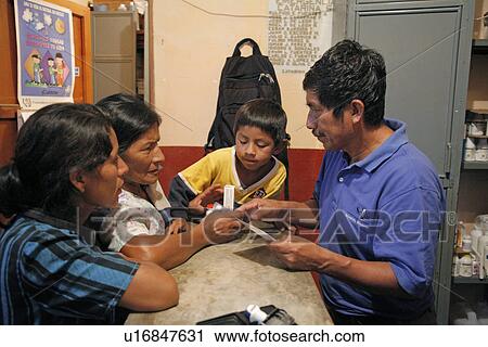 Stock Image - explaining, hand, paramedic, guatemala, person, people. Fotosearch