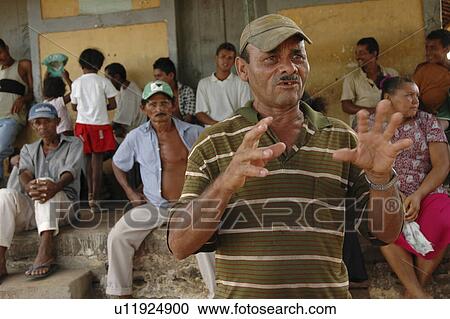 Stock Image - farmers, person, landless, brazil, meeting, people. Fotosearch