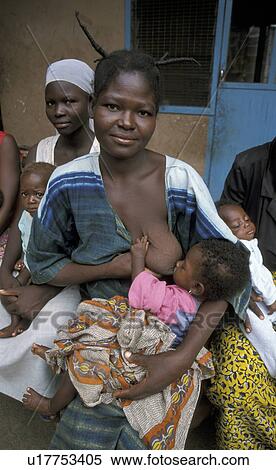 Stock Photography - feeding, baby, ghana, person, people, woman. Fotosearch