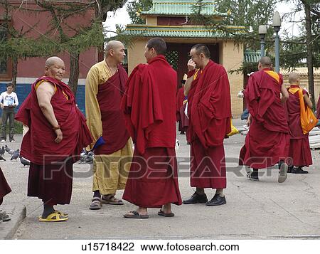 gandan, person, monks, buddhist, mongolia, people View Large Photo Image Stock Image - gandan, person, monks, buddhist, mongolia, people. Fotosearch