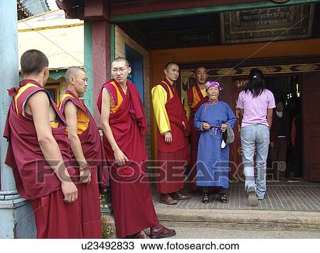 gandan, person, monks, buddhist, mongolia, people View Large Photo Image Stock Image - gandan, person, monks, buddhist, mongolia, people. Fotosearch