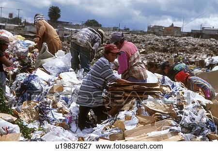 Stock Photo - garbage, person, environment, guatemala, 5033, people. Fotosearch