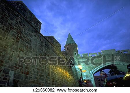 gate, city, quebec, ville, john View Large Photo Image Stock Image - gate, city, quebec, ville, john. Fotosearch