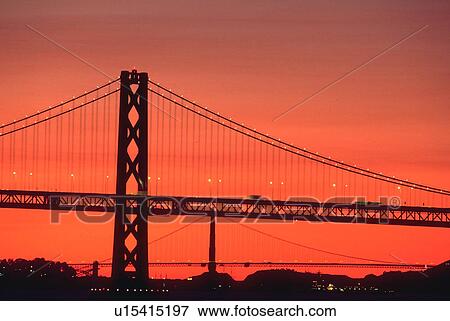 Stock Photo - gate, double, golden, bay, bridge, fitness. Fotosearch