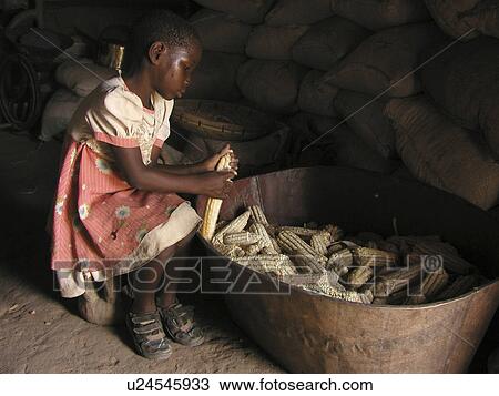 Stock Image - girl, year, zambia, person, people. Fotosearch
