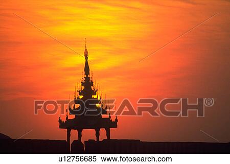 grand, burma, mandalay, palace, sunset View Large Photo Image Stock Photography - grand, burma, mandalay, palace, sunset. Fotosearch