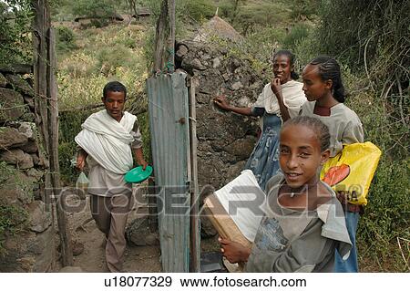 Stock Photo - gudo, person, tullo, ethiopia, children, people. Fotosearch