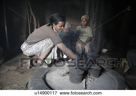 Stock Photo - home, people, person, coffee, house, woman. Fotosearch