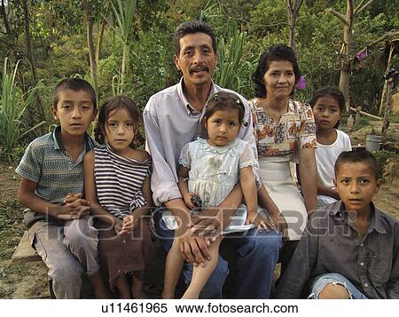 Stock Photography - honduras, people, children, person, house, family. Fotosearch