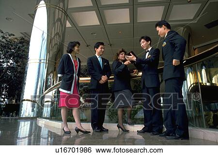 Stock Photograph - hong, people, workers, hotel, asian, business. Fotosearch