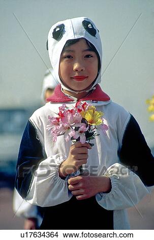 Picture - images, dalian, bear, panda, dressed, asia. Fotosearch
