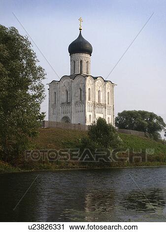 Stock Image - intercession, person, church, russia, 8005, people. Fotosearch